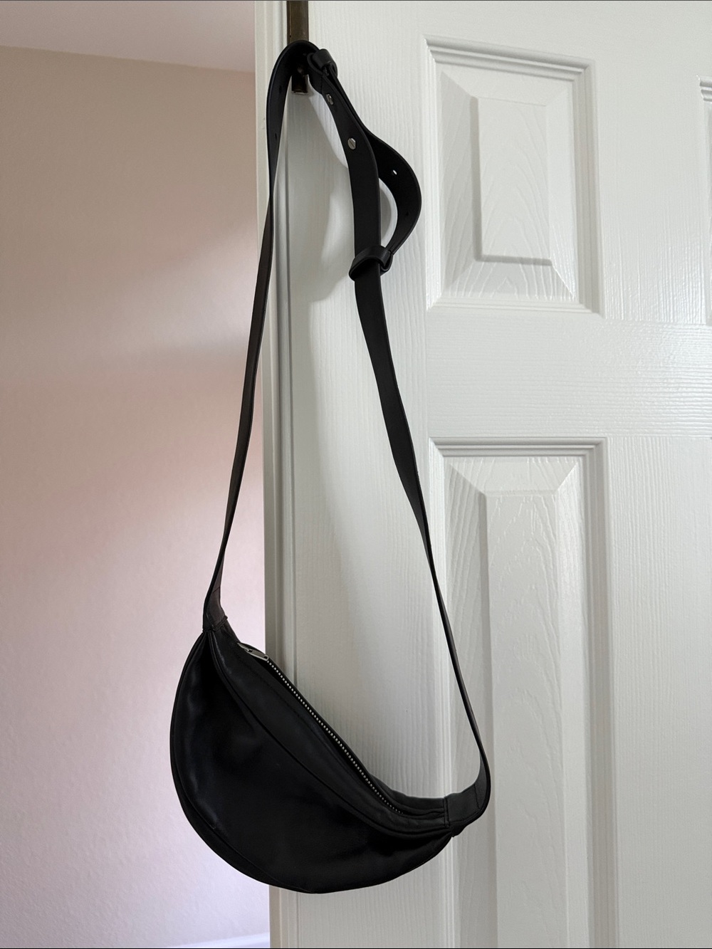 COS Black Crescent Crossbody Bag
